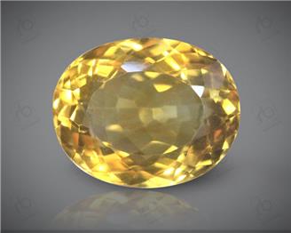 Yellow Citrine Natural Certified  9.75CTS-8514